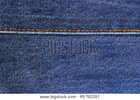 Jeans Texture With Seams