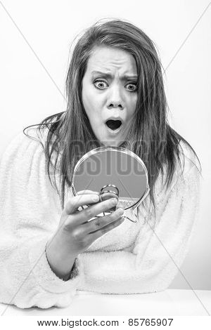 Shocked To See The Mirror Image