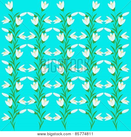 pattern of snowdrops