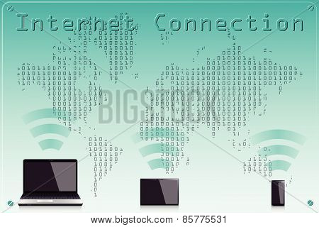 Internet Connection PC Tablet and Phone