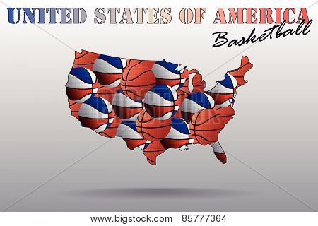 Map of USA Basketball