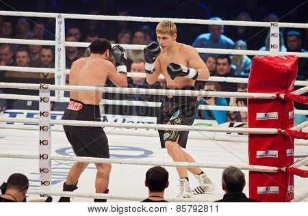 Boxing Fight In Palats Of Sports In Kyiv, Ukraine