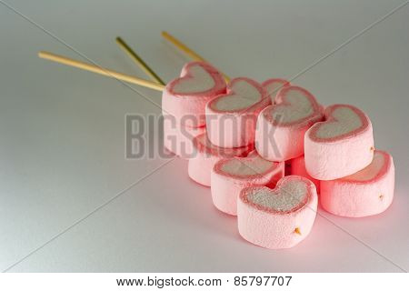 Marshmallow Pink Heart.
