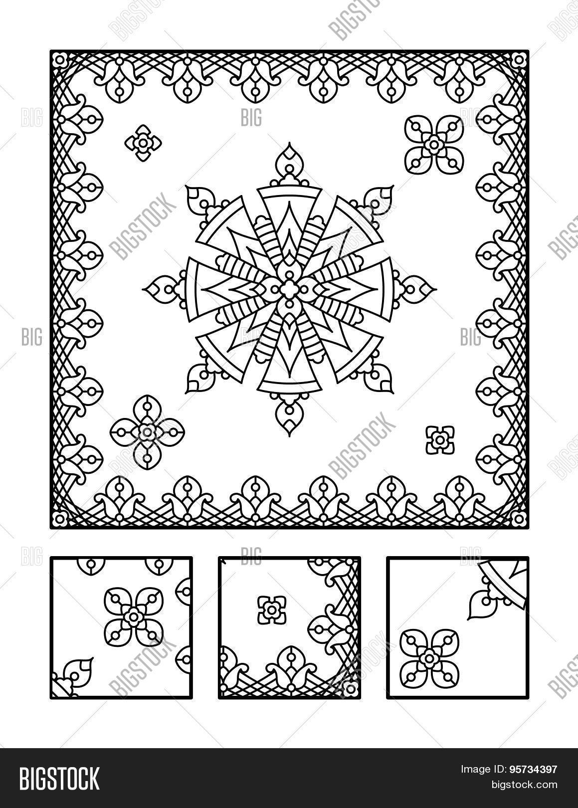 Coloring Page Visual Vector & Photo (Free Trial) | Bigstock