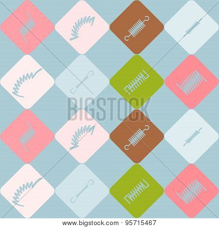 Seamless background with Springs