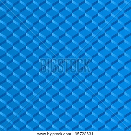 Mosaic Squares Blue Background Effect Step
