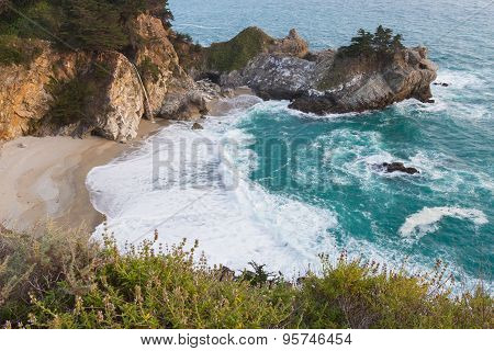 Coastal Waterfall, California