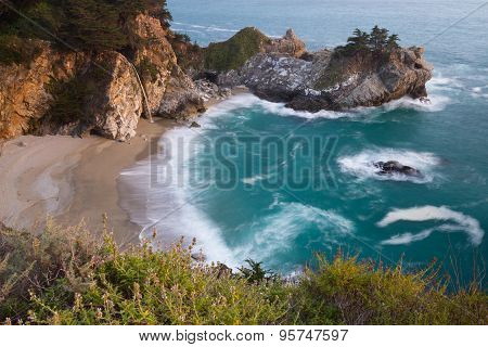 Coastal Waterfall, California