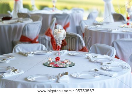 Formal Outdoor Place Setting
