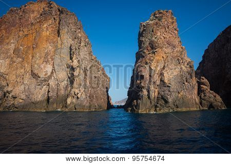 Amazing And Unusual Rock At Vani Peninsula, Milos, Greece