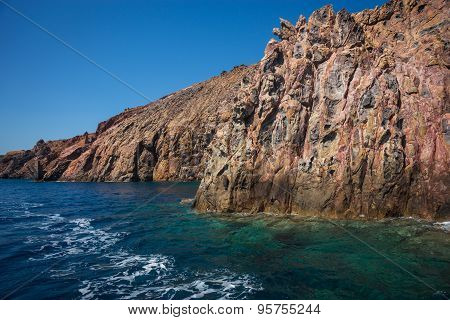 Amazing And Unusual Rock At Vani Peninsula, Milos, Greece
