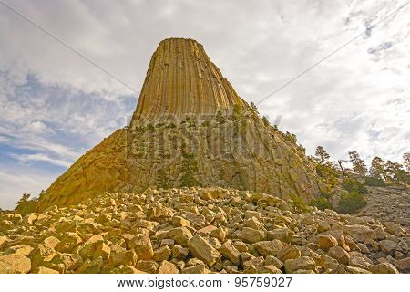 Oblique View Of A Rocky Pinnacle
