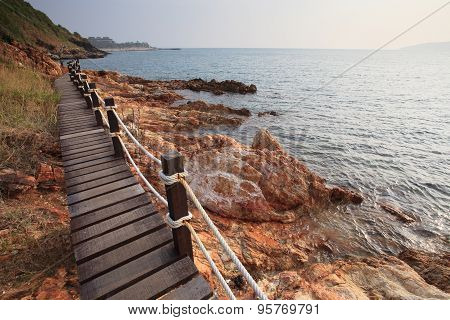 Walking Trail In Khao Leam Ya Sea National Park Rayong Eastern Of Thailand
