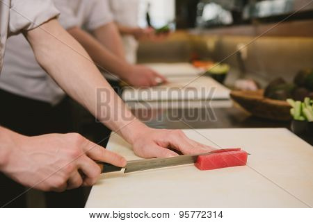 fresh raw sashimi, japanese couisine.