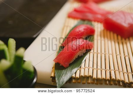 fresh raw sashimi, japanese couisine
