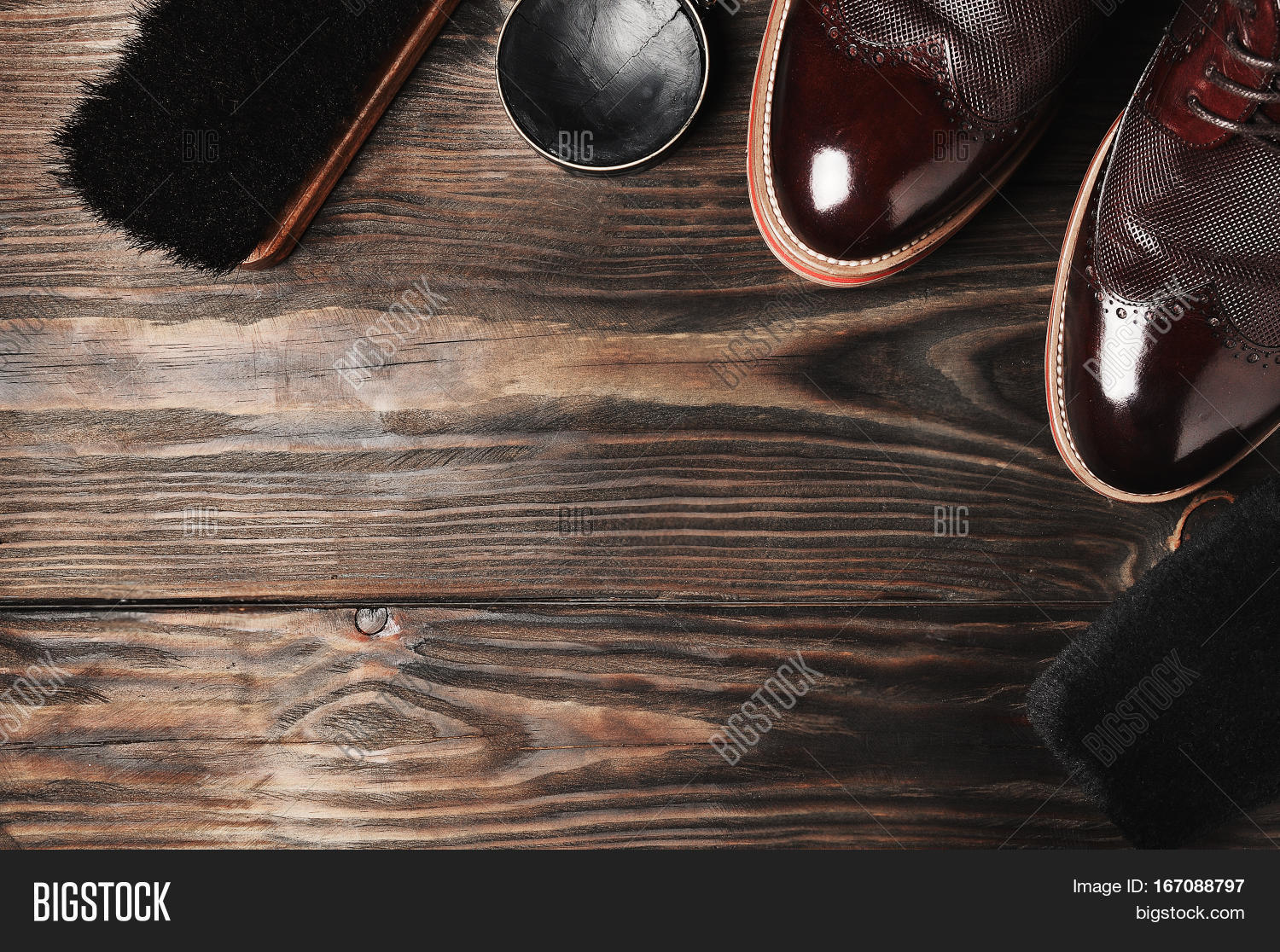 Leather Shoes On Table Image & Photo (Free Trial) Bigstock