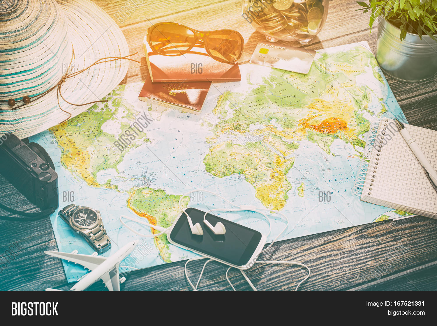 Travel Planning Map Image & Photo (Free Trial) Bigstock