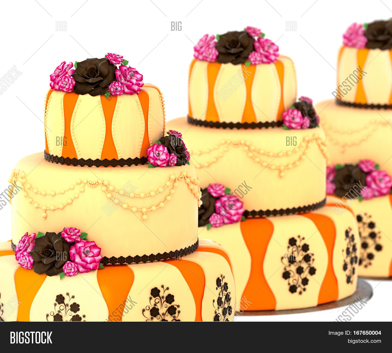 Three Tier Cake 3 Image & Photo (Free Trial) | Bigstock