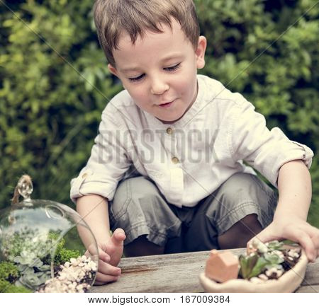Little Kid Playful Cheeky Dirt
