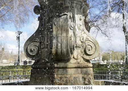 Royal gardens of the palace of aranjuez in madrid, spain