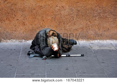 The Old Beggar Woman