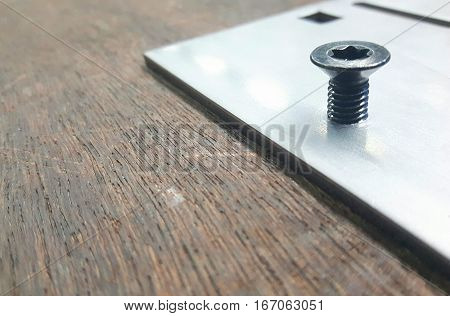 Screws used for assembling together. Clamp eruption continues