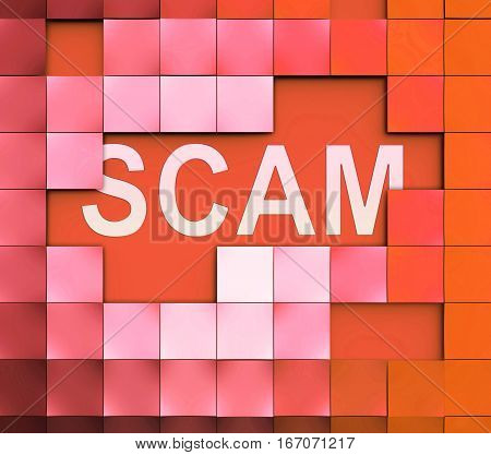 Computer Scam Means Scamming Processor And Fraud