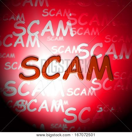 Scam Words Indicating Hoax Deception And Fraud