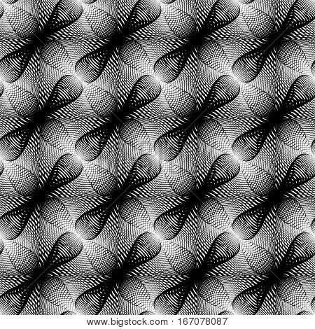 Design Seamless Monochrome Pattern