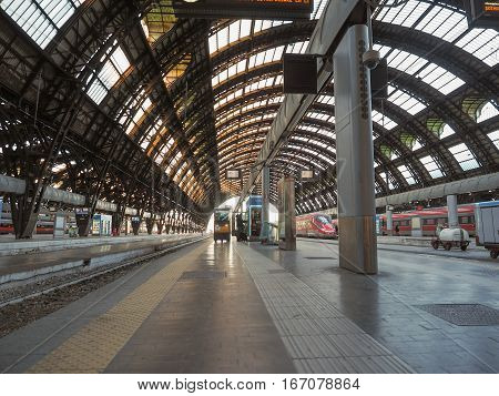 Stazione Centrale Platforms In Milan