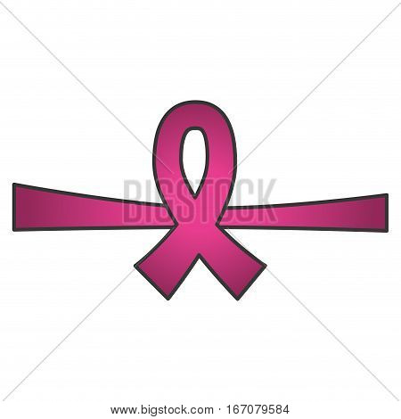 ribbon breast cancer awarenes related icons image vector illustration design