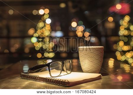 Points Notebook And Cup Of Coffee