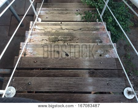Stairway old style Tropical house Northern Western Australia
