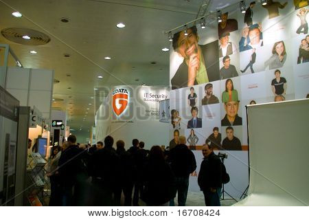Stojan G-data v Cebit počítač Expo