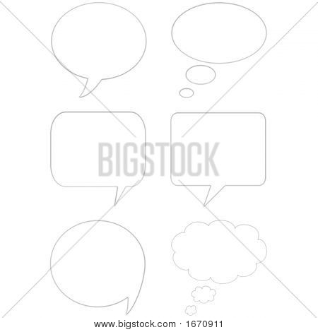 3D Comic Speech Bubbles