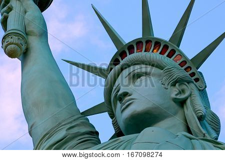 The Statue of Liberty is a colossal copper statue designed by Auguste Bartholdi a French sculptor was built by Gustave Eiffel