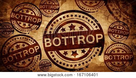 Bottrop, vintage stamp on paper background