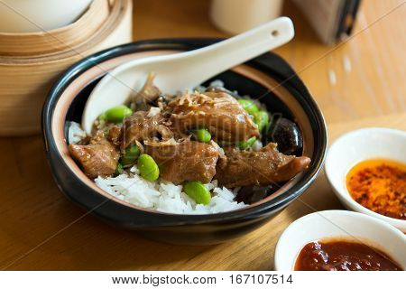 Chilli Claypot Chicken Rice