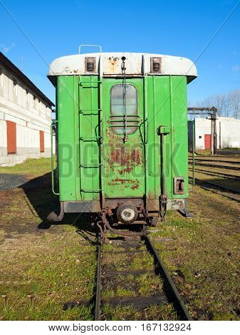 Narrow-gauge railway wagon . Russia . Ural
