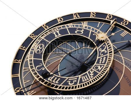 Detail van de astronomische klok