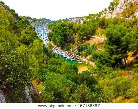 Calanque between Marseille and Cassis Provence France