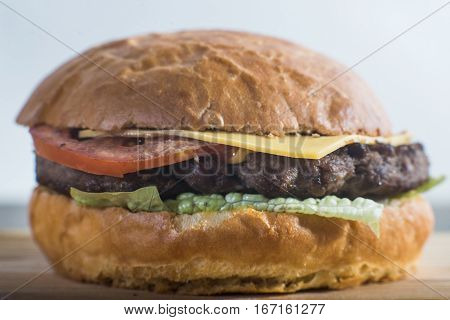 Crafting a burger on the supply board close
