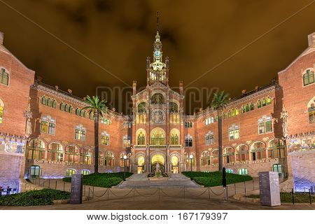 Hospital Sant Pau Recinte Modernista -barcelona, Spain