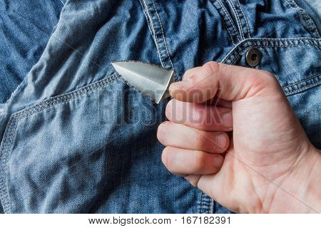 Urban Knife In Hand.