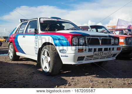SAINT PETERSBURG, RUSSIA - SEPTEMBER 04, 2016: Rally car 
