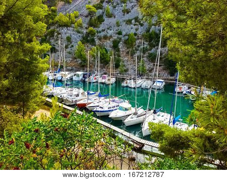 Calanque between Marseille and Cassis Provence France