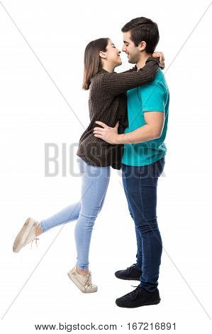 Cute Couple About To Kiss