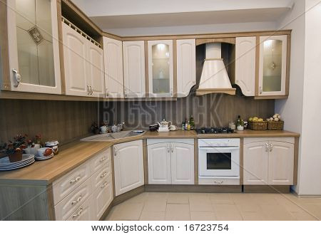 the modern kitchen interior design photo