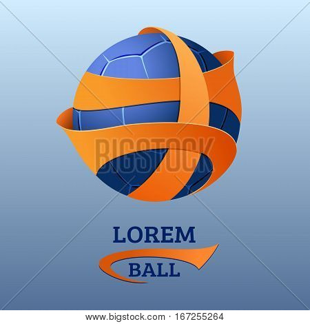 Soccer emblem. Logo for football team league competition or other event. Sport ball vector template.