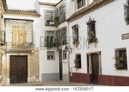 Cordoba (Andalucia Spain): old typical square in the Juderia